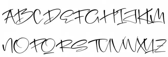Freestyle Lettering Fonte MAIÚSCULAS