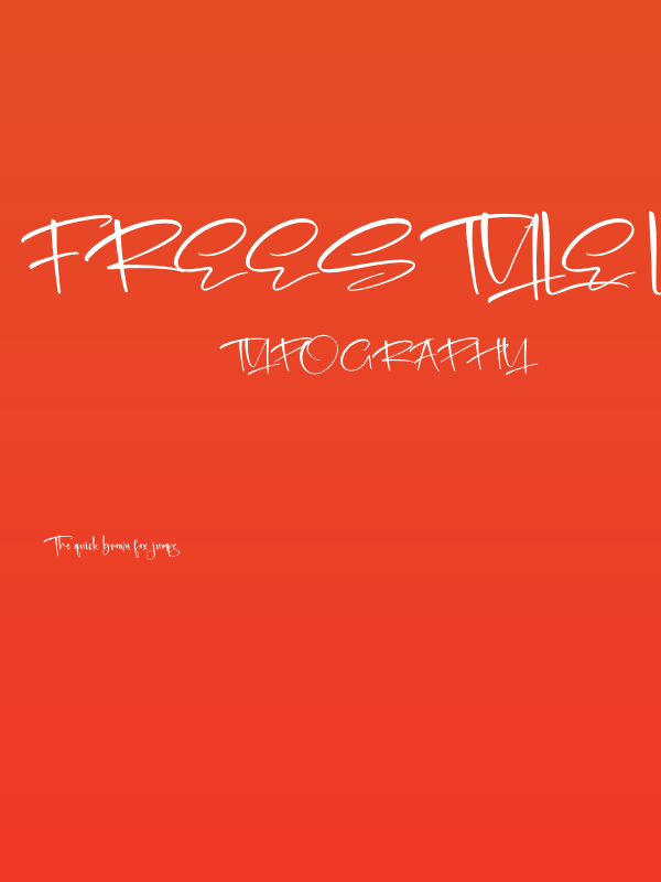 Freestyle Lettering Poster