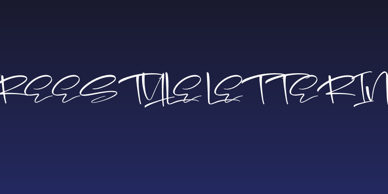 Freestyle Lettering Social Header