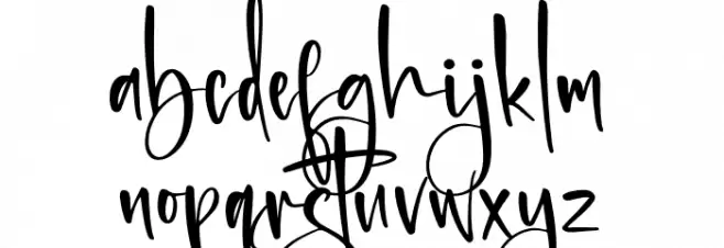 Freestyle Lettering 字体 小写
