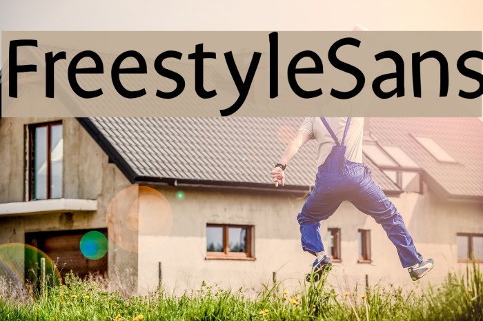 FreestyleSans Font examples