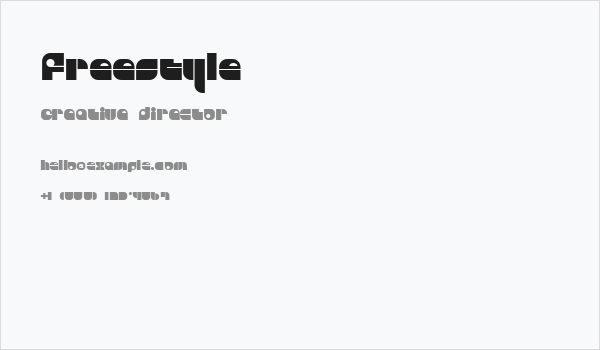 Freestyle Business Card