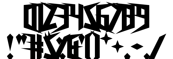 Freestyling Centipede Font OTHER CHARS