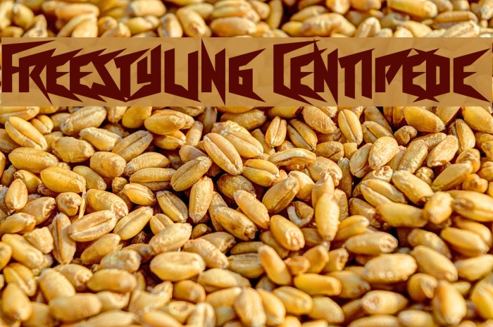 Freestyling Centipede Font examples
