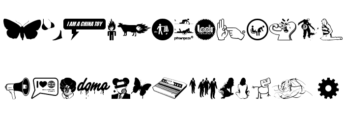 Freewave Remix Font LOWERCASE