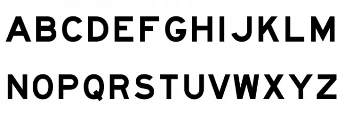 Freeway Gothic Schriftart Groß
