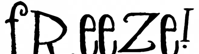 Freeze!  baixar fontes gratis