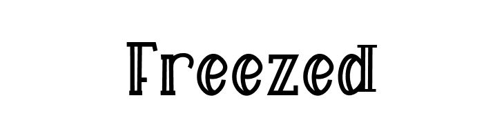 Freezed  Frei Schriftart Herunterladen