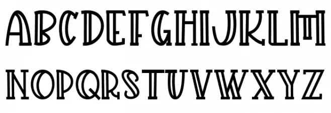 Freezed Schriftart Groß