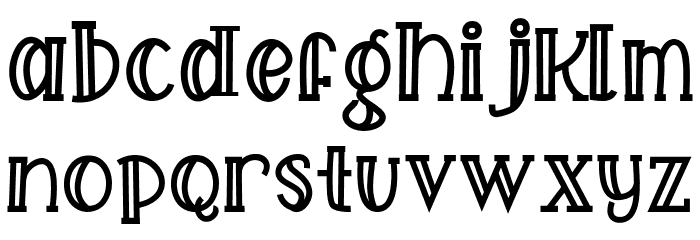 Freezed Font LOWERCASE