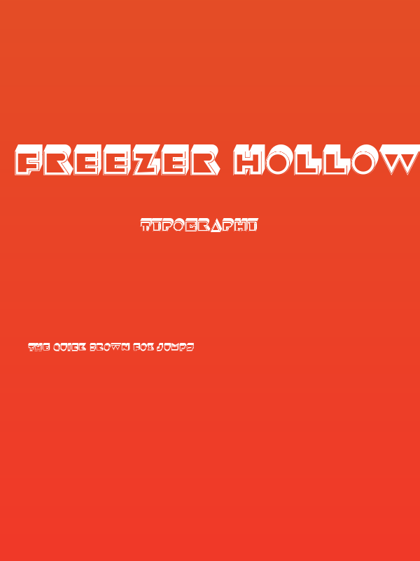 Freezer Hollow Regular Poster