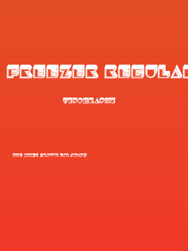 Freezer Regular Poster