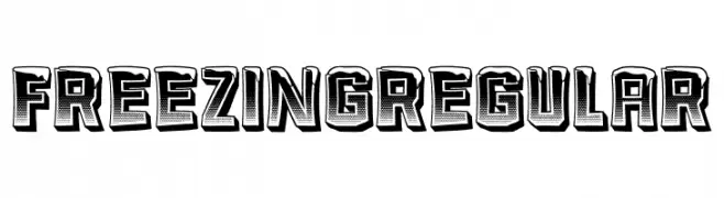 Freezing Regular  Frei Schriftart Herunterladen
