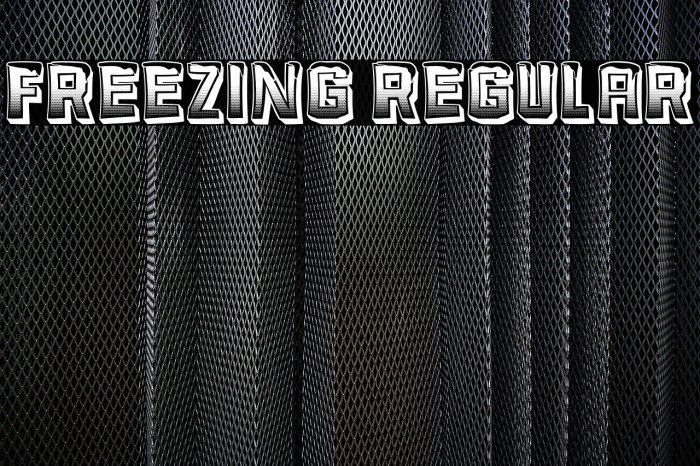 Freezing Regular Example 1