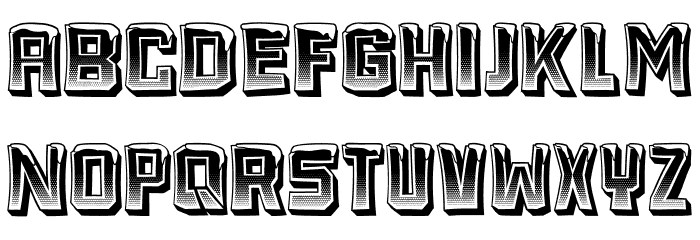 Freezing Regular Font LOWERCASE