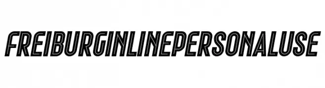 Freiburg In Line PERSONAL USE  Скачать бесплатные шрифты