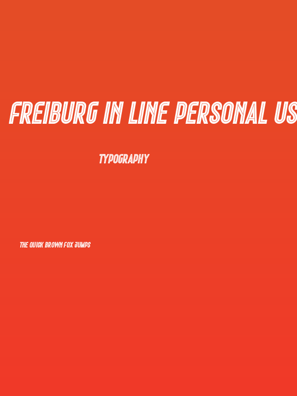 Freiburg In Line PERSONAL USE Poster