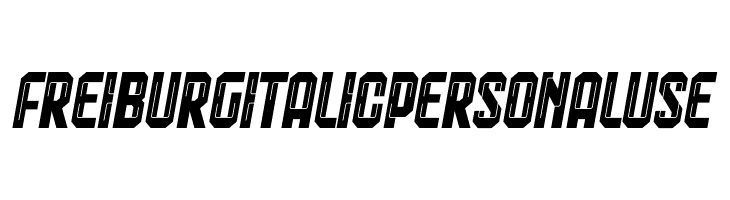 Freiburg Italic PERSONAL USE  les polices de caractères gratuit tlcharger