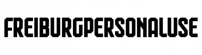 Freiburg PERSONAL USE Schriftart