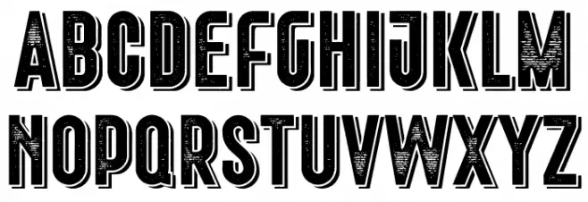 Freiburg Shadow PERSONAL USE خط أحرف صغيرة