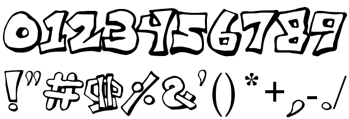 Freight Train Gangsta Font OTHER CHARS