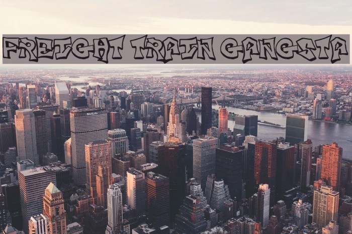 Freight Train Gangsta Font examples