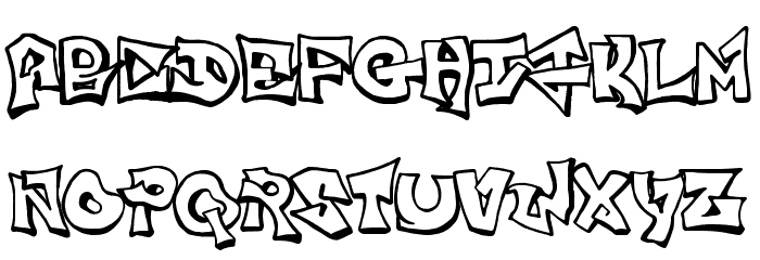 Freight Train Gangsta Font LOWERCASE