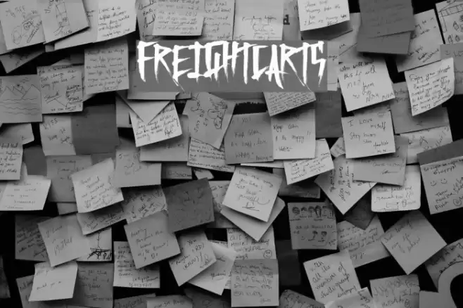 FreightCarts Font examples