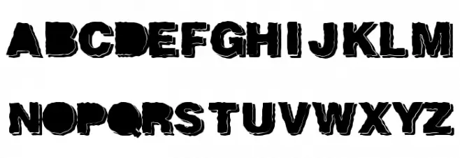 Freizer SVGinOT خط أحرف كبيرة