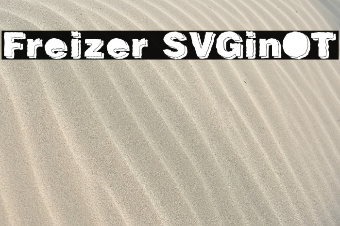 Freizer SVGinOT फ़ॉन्ट examples