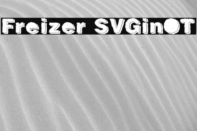 Freizer SVGinOT Font examples