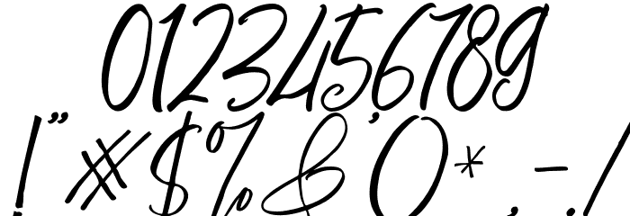 FrellineScript Font OTHER CHARS