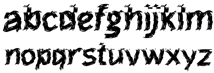 Frelly Font LOWERCASE