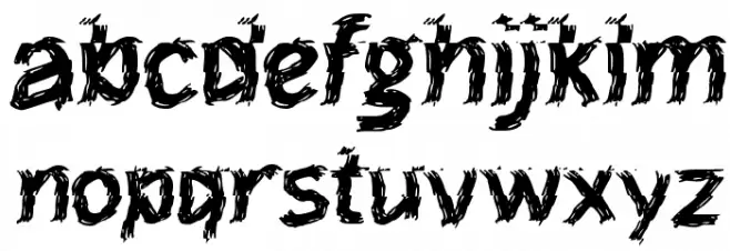 Frelly Font LOWERCASE