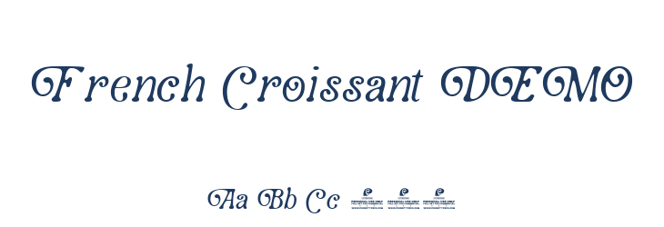 French Croissant DEMO Font Preview