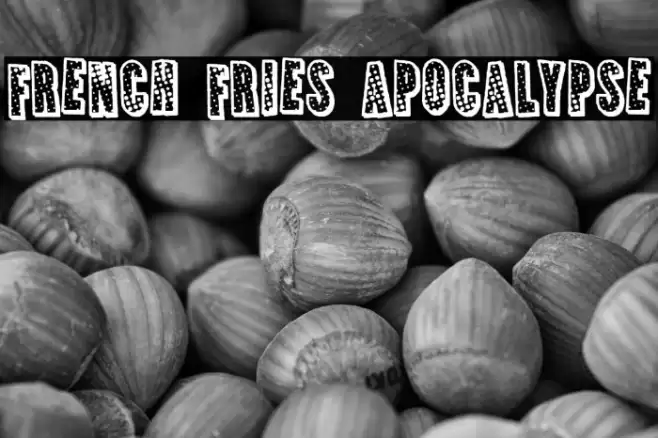 French Fries Apocalypse Font examples