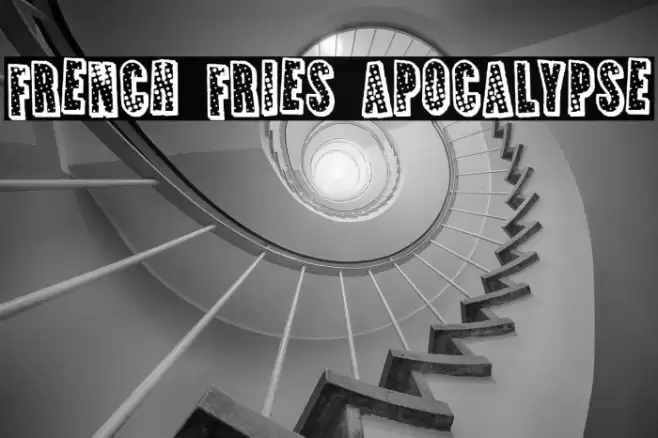 French Fries Apocalypse Font examples