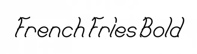 French Fries Bold  Free Fonts Download