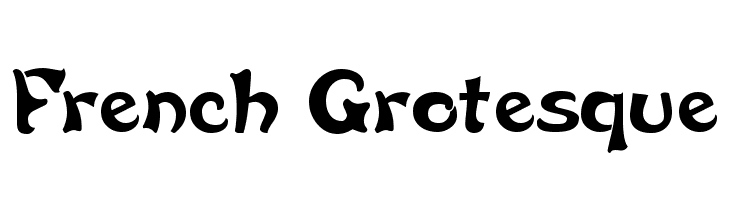 French Grotesque  Frei Schriftart Herunterladen