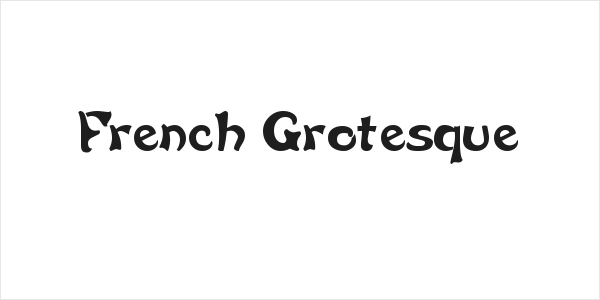 French Grotesque Logo