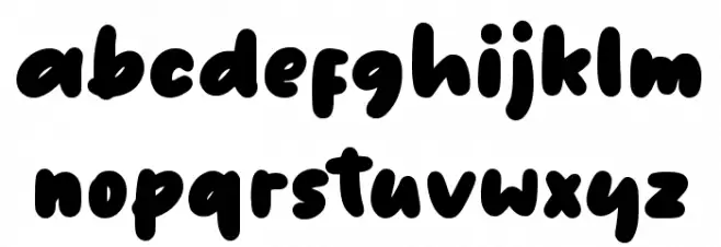 French Marble Schriftart Kleinbuchstaben