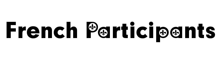 French Participants Schriftart