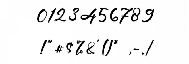 French Polynesia Font OTHER CHARS