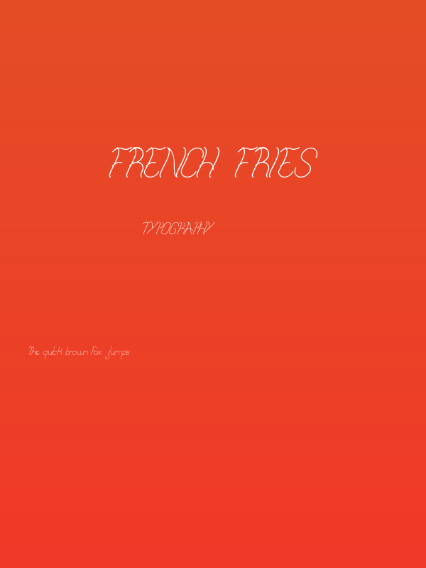 French fries Poster