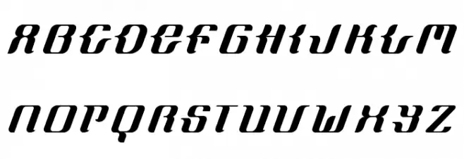 FrenchCurve ALP Schriftart Groß