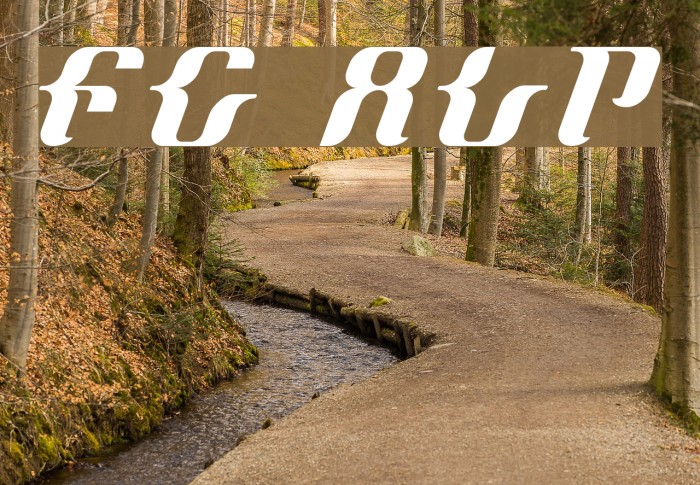 FrenchCurve ALP Font examples