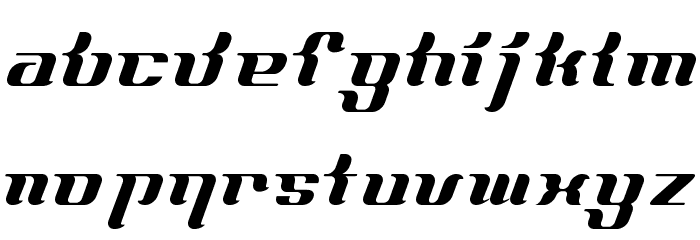 FrenchCurve ALP Font LOWERCASE