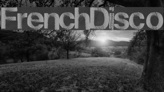 FrenchDisco Font examples