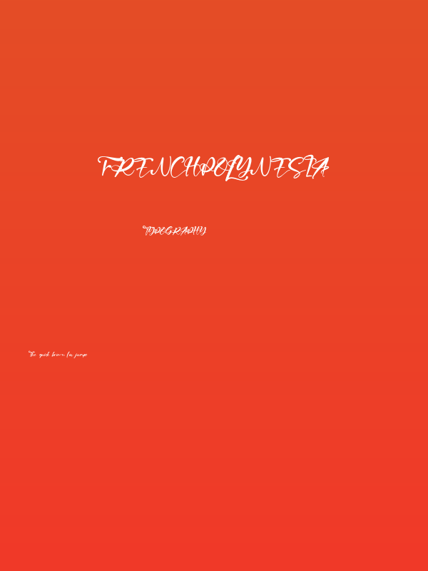 FrenchPolynesia Poster