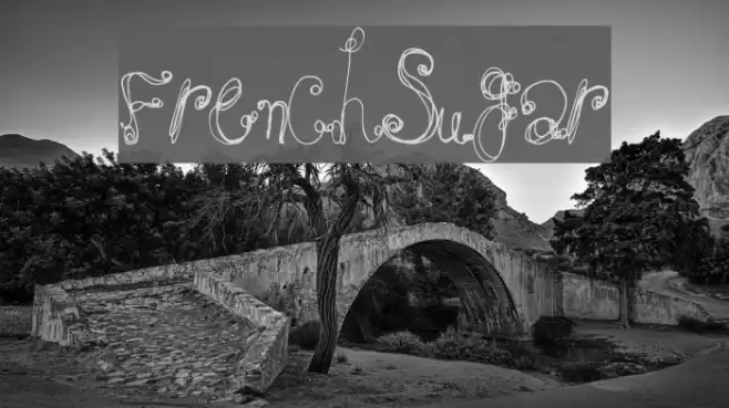 FrenchSugar Font examples